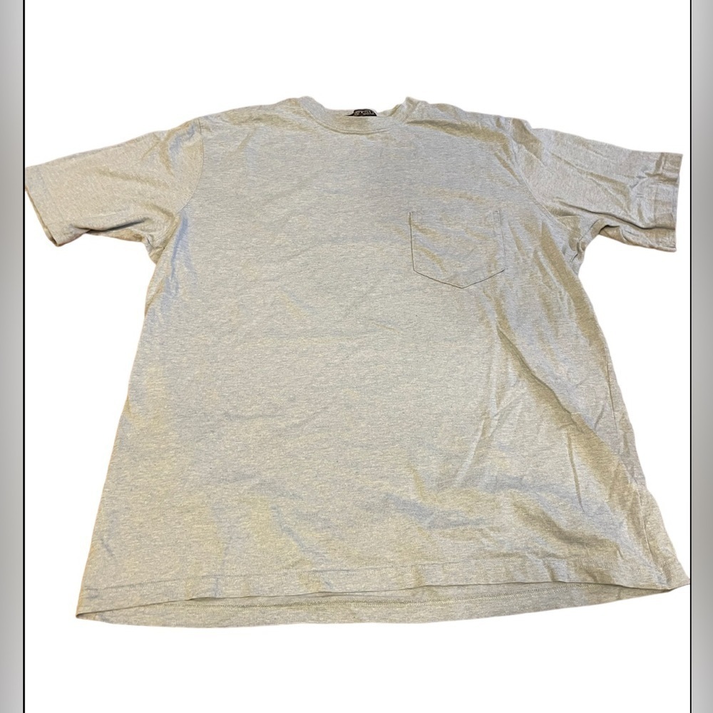 Land’s End Mens lightweight blue heather pullover T-shirt size XL with pocket